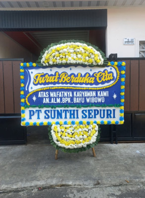 Papan Bunga Duka di Bilabong Jaya